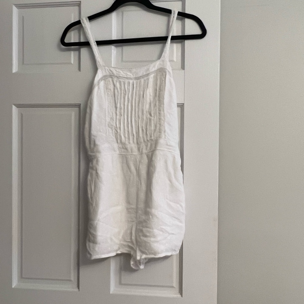 Women’s White Lace Romper